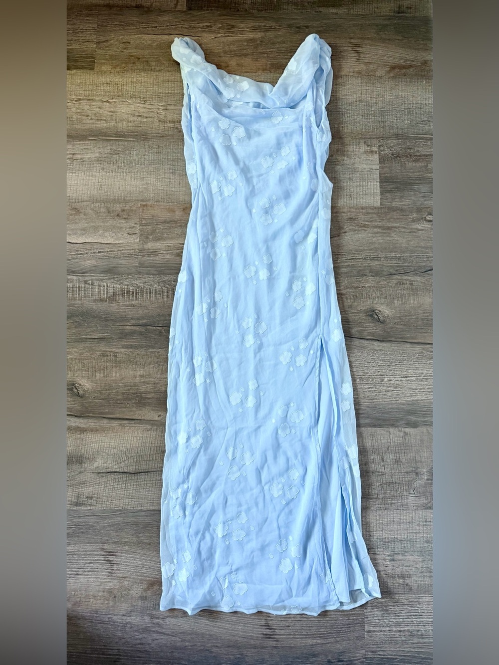 NWT! White Fox This is the Year Blue
Maxi Dress Medium Floral Wedding Bridal - Picture 4 of 7